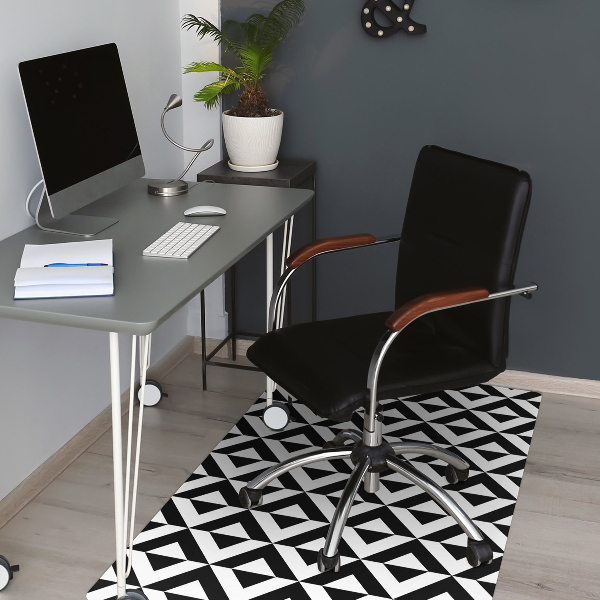 Tapis protection sol Illusion géométrique