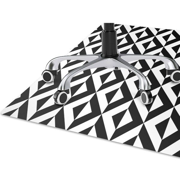 Tapis protection sol Illusion géométrique