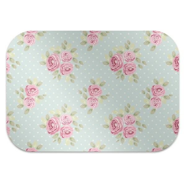 Tapis pour chaise de bureau Bouquets roses