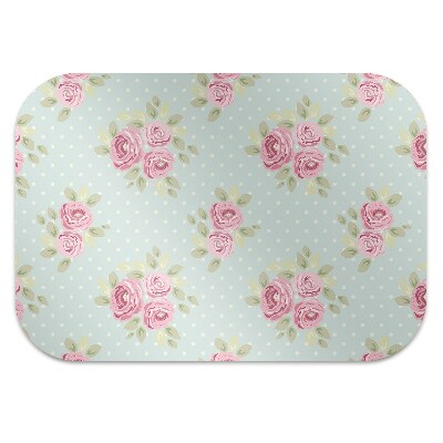 Tapis pour chaise de bureau Bouquets roses