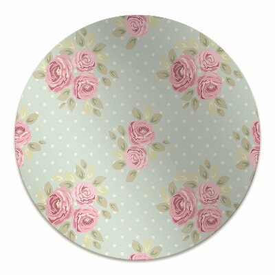 Tapis pour chaise de bureau Bouquets roses