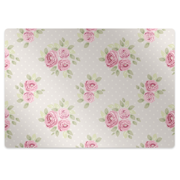 Tapis de chaise de bureau Roses anglaises