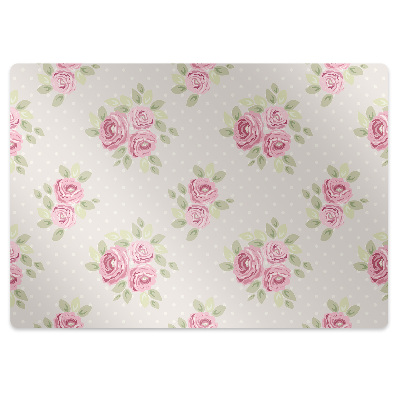 Tapis de chaise de bureau Roses anglaises