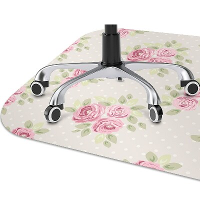 Tapis de chaise de bureau Roses anglaises