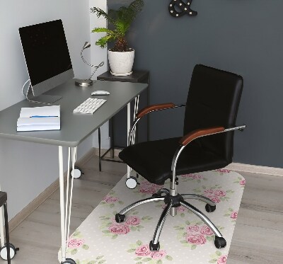 Tapis de chaise de bureau Roses anglaises