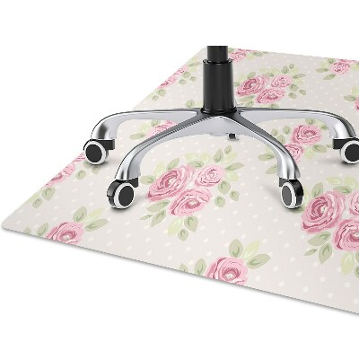 Tapis de chaise de bureau Roses anglaises