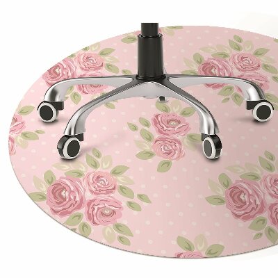 Tapis bureau Bouquet rose