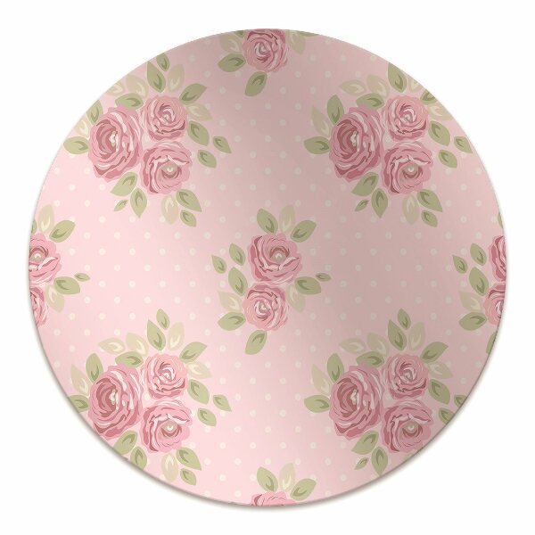 Tapis bureau Bouquet rose