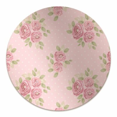 Tapis bureau Bouquet rose