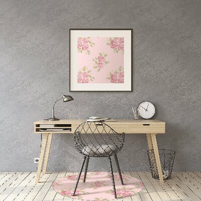 Tapis bureau Bouquet rose