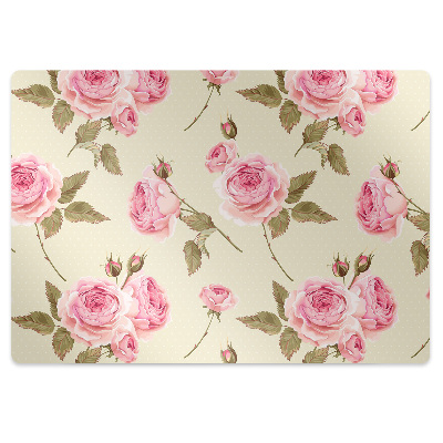 Tapis de chaise de bureau Roses anglaises