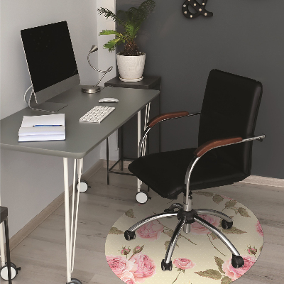 Tapis de chaise de bureau Roses anglaises