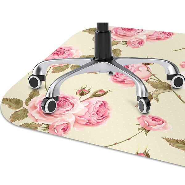 Tapis de chaise de bureau Roses anglaises