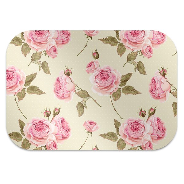 Tapis de chaise de bureau Roses anglaises