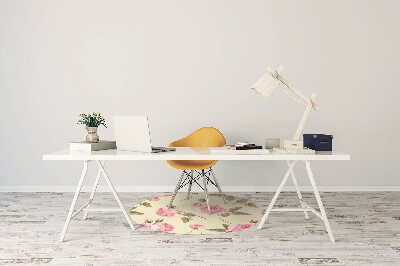 Tapis de chaise de bureau Roses anglaises