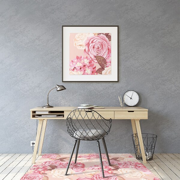 Tapis protège sol Roses et hydranges