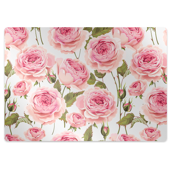 Tapis bureau Belles roses