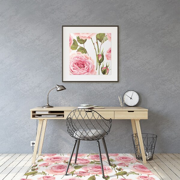 Tapis bureau Belles roses