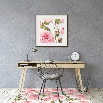 Tapis bureau Belles roses