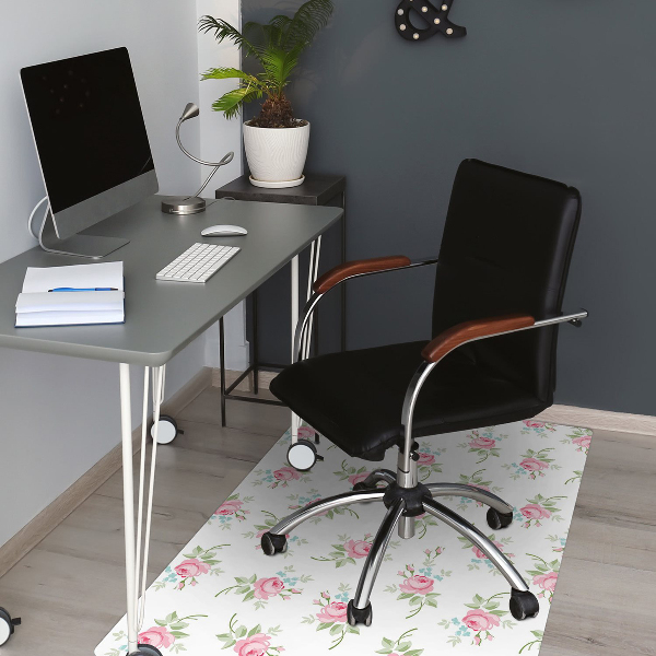 Tapis bureau Petites fleurs