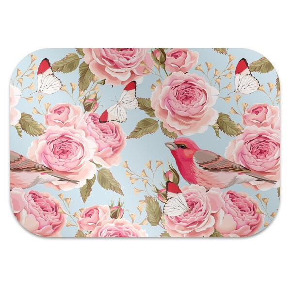 Tapis de chaise de bureau Roses anglaises