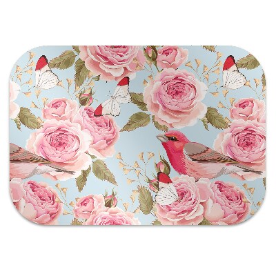 Tapis de chaise de bureau Roses anglaises