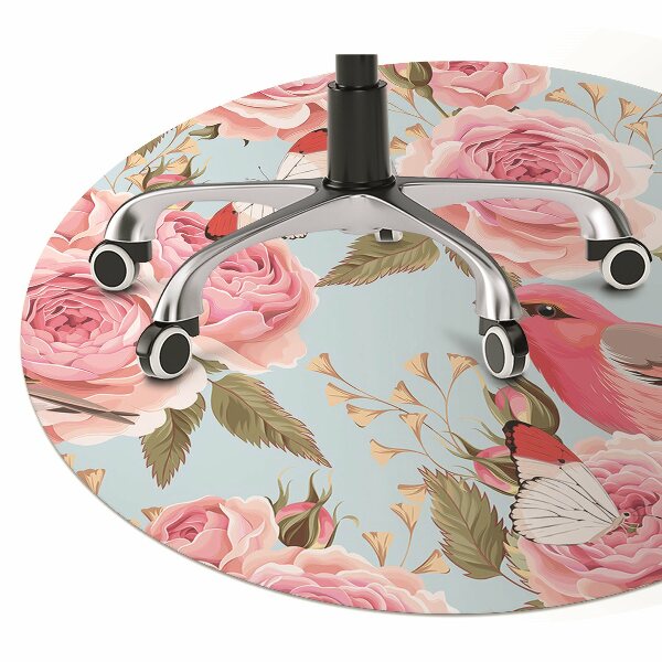 Tapis de chaise de bureau Roses anglaises