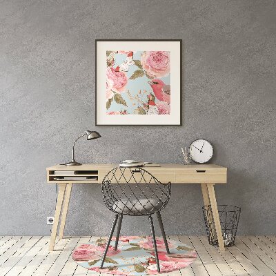 Tapis de chaise de bureau Roses anglaises