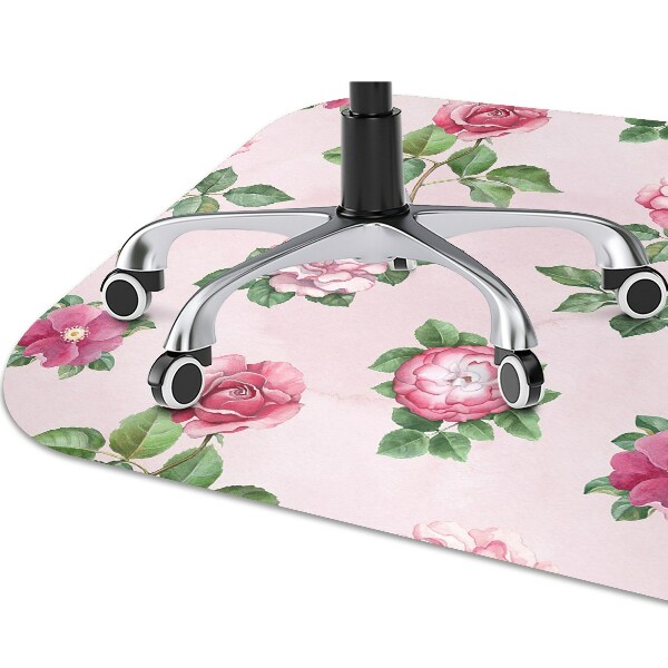 Tapis pour chaise de bureau Rose avec des pointes