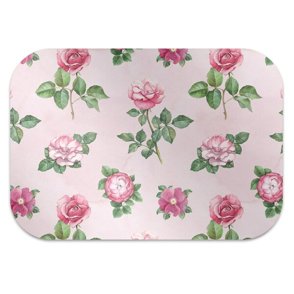 Tapis pour chaise de bureau Rose avec des pointes