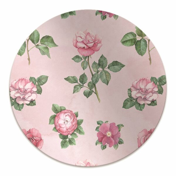 Tapis pour chaise de bureau Rose avec des pointes