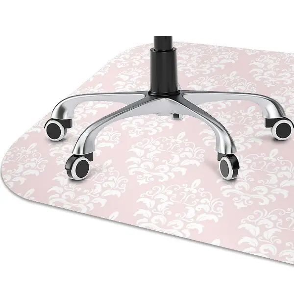 Tapis bureau Damassé rose