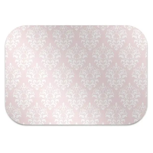 Tapis bureau Damassé rose