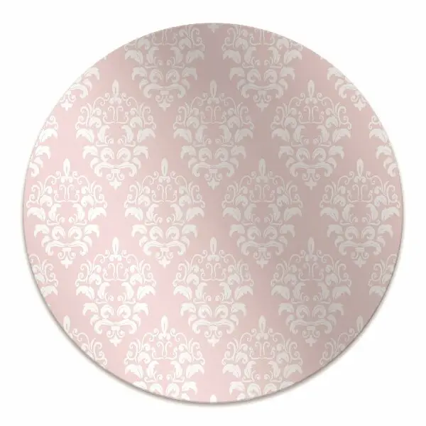 Tapis bureau Damassé rose