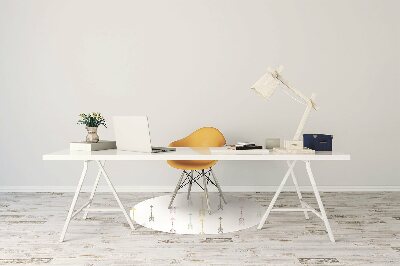 Tapis de chaise de bureau Coups