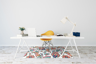 Tapis de chaise de bureau Art coloré