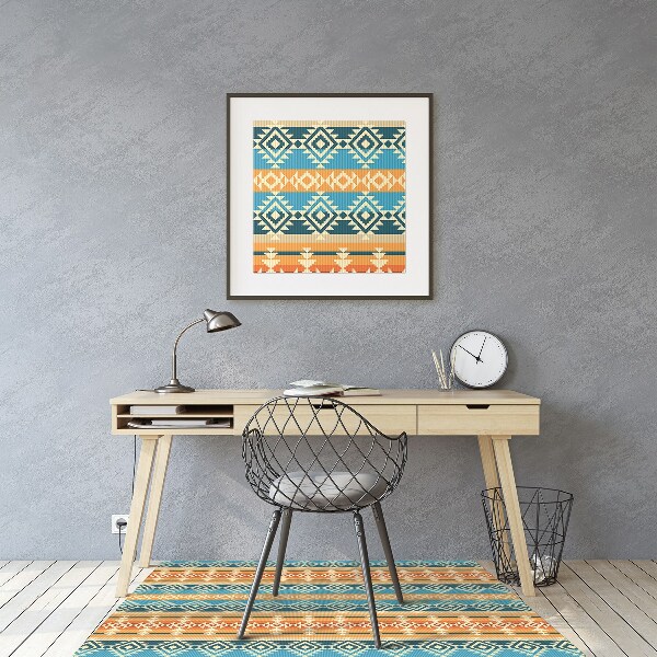 Tapis protège sol Modèle de style navajo