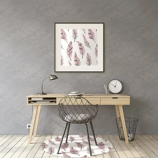 Tapis de chaise Plumes roses
