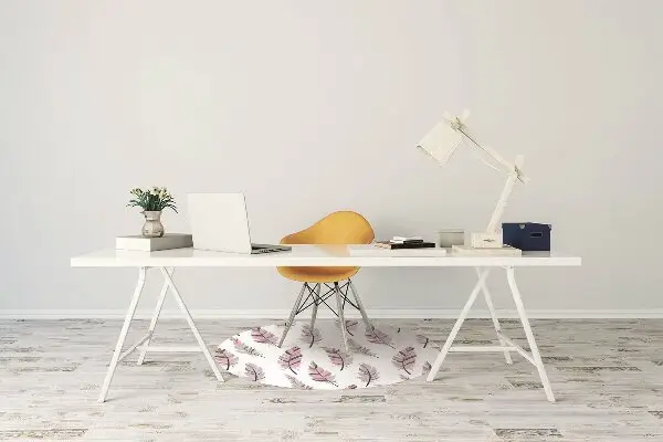 Tapis de chaise Plumes roses