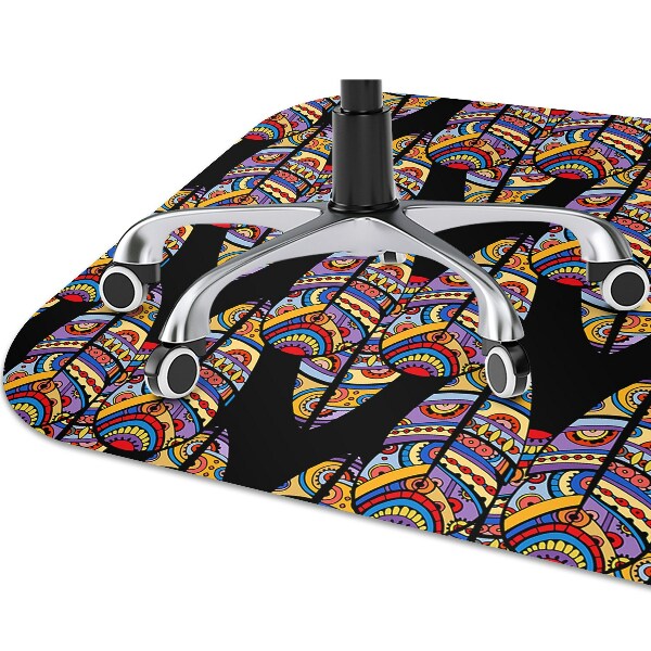 Tapis protège sol Art tribal
