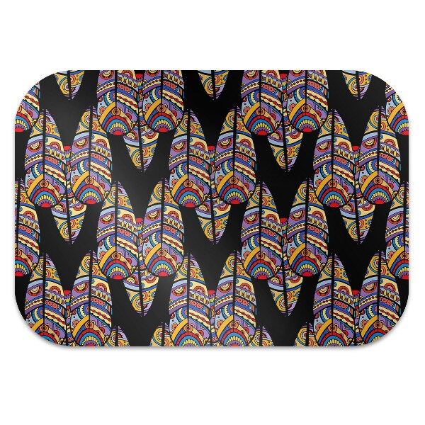 Tapis protège sol Art tribal
