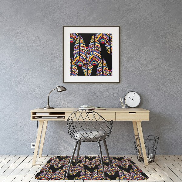 Tapis protège sol Art tribal