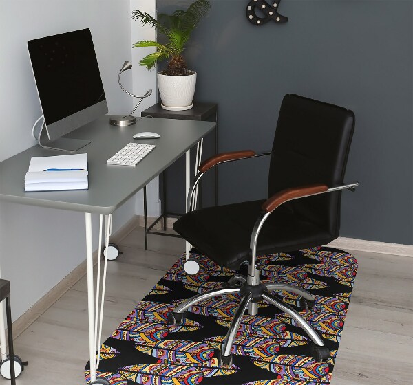 Tapis protège sol Art tribal