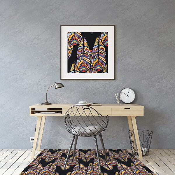 Tapis protège sol Art tribal