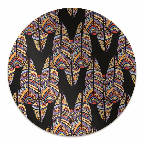 Tapis protège sol Art tribal