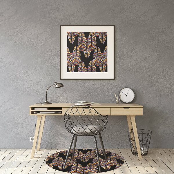 Tapis protège sol Art tribal