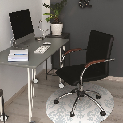 Tapis pour chaise de bureau Ornement gris