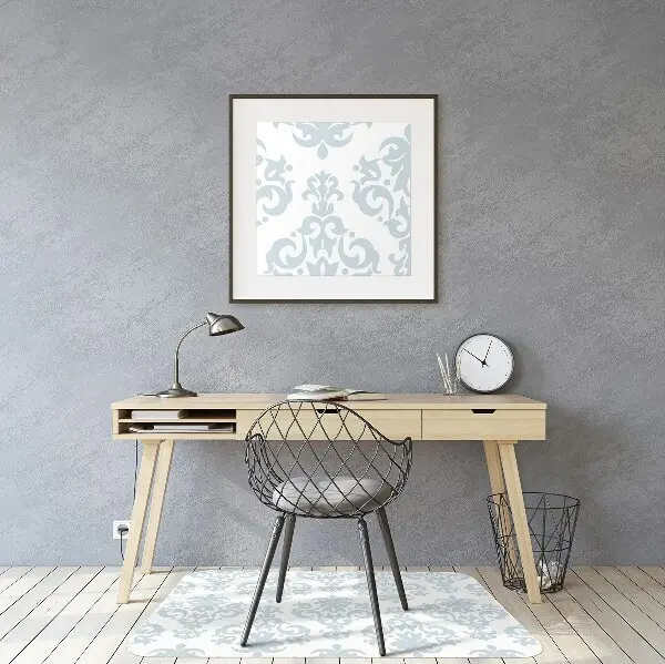 Tapis pour chaise de bureau Ornement gris