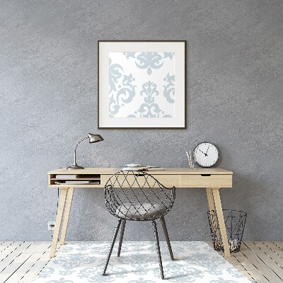 Tapis pour chaise de bureau Ornement gris