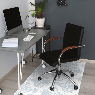 Tapis pour chaise de bureau Ornement gris